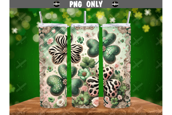 Download St Patricks Day Animal Print Clovers PNG - Clovers Collection