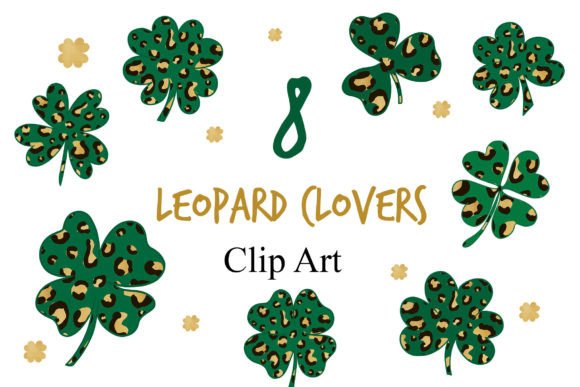 Download Leopard Clovers Clipart - Premium Bundle